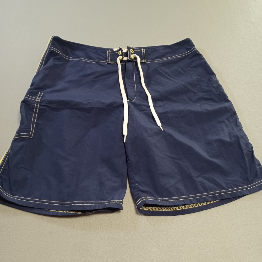 Nautica Blue Mens‎ Navy Board Shorts Swim Trunks Size M S-10176C1 Made in USA